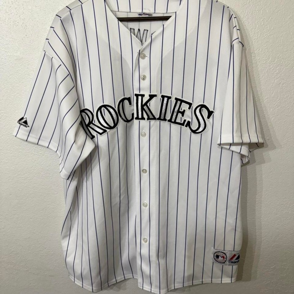 pinstripe Colorado Rockies Tulowitzki jersey‎